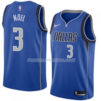 Maillot Dallas Mavericks Nerlens Noel Icon 2018 Bleu