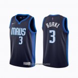 Maillot Dallas Mavericks Trey Burke Earned 2020-21 Bleu