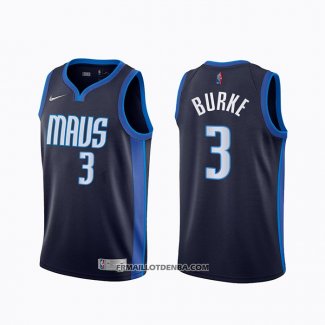 Maillot Dallas Mavericks Trey Burke Earned 2020-21 Bleu