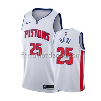 Maillot Detroit Pistons Derrick Rose Association 2018-19 Blanc