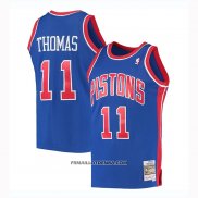 Maillot Detroit Pistons Isaiah Thomas Mitchell & Ness 1988-89 Bleu