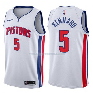 Maillot Detroit Pistons Luke Kennard Association 2017-18 5 Blancoo