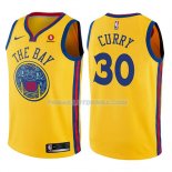 Maillot Enfant Golden State Warriors Stephen Curry Ciudad Jaune