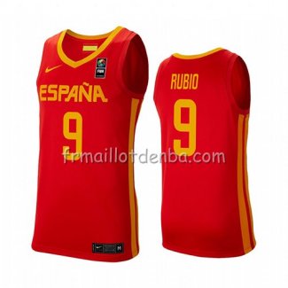 Maillot Espagne Ricky Rubio 2019 FIBA Baketball World Cup Rouge