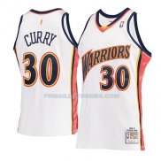 Maillot Golden State Warriors Stephen Curry Mitchell & Ness 2009-10 Blanc