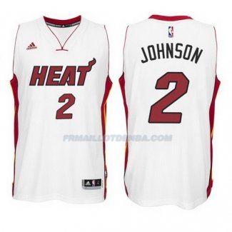 Maillot Basket Miami Heat Johnson 2 Blanco