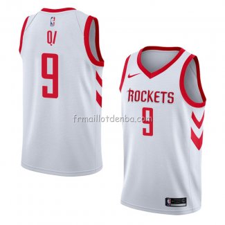 Maillot Houston Rockets Zhou Qi Association 2018 Blanc