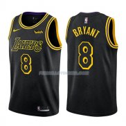 Maillot Los Angeles Lakers Kobe Bryant Ciudad 8 Negro