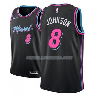 Maillot Miami Heat Tyler Johnson Ciudad 2018-19 Noir