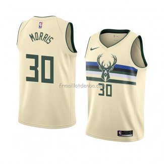 Maillot Milwaukee Bucks Jaylen Morris Ville 2018 Crema