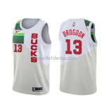 Maillot Milwaukee Bucks Malcolm Brogdon Earned Blanc