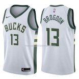 Maillot Milwaukee Bucks Malcolm Brogdon Swingman Association 2017-18 13 Blancoo