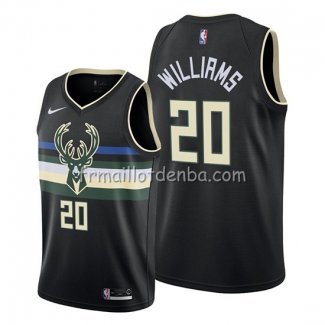 Maillot Milwaukee Bucks Marvin Williams Noir 2019-20 Statement