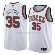 Maillot Milwaukee Bucks Mirza Teletovic Classic 2018 Blanc