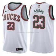 Maillot Milwaukee Bucks Sterling 2017-18 Marron Return To The Mecca Classic 2017-18 23 Blancoo