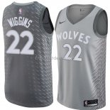 Maillot Minnesota Timberwolves Andrew Wiggins Ville 2018 Gris