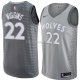 Maillot Minnesota Timberwolves Andrew Wiggins Ville 2018 Gris