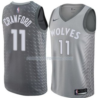 Maillot Minnesota Timberwolves Jamal Crawford Ciudad 2018 Gris