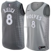 Maillot Minnesota Timberwolves Nemanja Bjelica Ville 2018 Gris