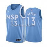 Maillot Minnesota Timberwolves Shabazz Napier Ville Edition Bleu