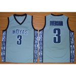 Maillot Basket NCAA Allen Iverson 3 Gris