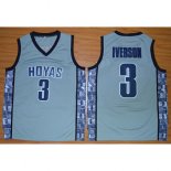 Maillot Basket NCAA Allen Iverson 3 Gris