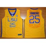 Maillot Basket NCAA Ben Simmons 25 Jaune