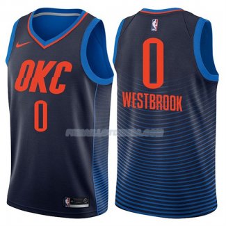 Maillot Basket Oklahoma City Thunder Russell Westbrook Statement 2017-18 0 Bleu