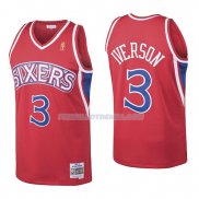 Maillot Philadelphia 76ers Allen Iverson Retro 3 1996-97 Rouge