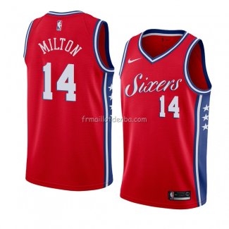 Maillot Philadelphia 76ers Shake Milton Statement 2017-18 Rouge