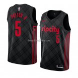 Maillot Portland Trail Blazers Gary Payton Ville 2018 Noir