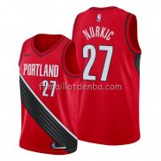 Maillot Portland Trail Blazers Jusuf Nurkic Statement Edition Rouge Noir