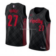 Maillot Portland Trail Blazers Jusuf Nurkic Ville 2018 Noir