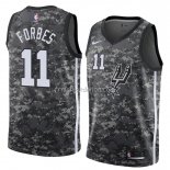 Maillot San Antonio Spurs Bryn Forbes Ville 2018 Gris