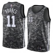 Maillot San Antonio Spurs Bryn Forbes Ville 2018 Gris