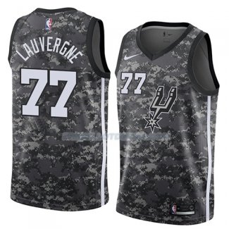 Maillot San Antonio Spurs Joffrey Lauvergne Ciudad 2018 Gris