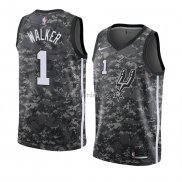 Maillot San Antonio Spurs Lonnie Walker Ville 2018 Gris2