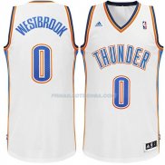 Maillot Basket Oklahoma City Thunder Westbrook 0 Blanco