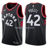 Maillot Toronto Raptors Jakob Poeltl Statehombret 2017-18 42 Negro