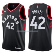 Maillot Toronto Raptors Jakob Poeltl Statehombret 2017-18 42 Negro