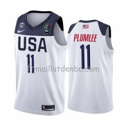 Maillot USA Mason Plumlee 2019 FIBA Basketball World Cup Blanc