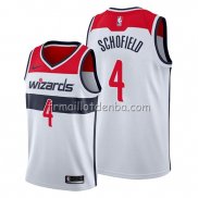 Maillot Washington Wizards Admiral Schofield Association 2019-20 Blanc