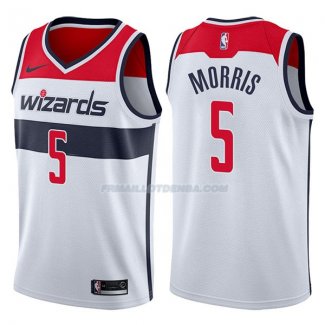 Maillot Washington Wizards Markieff Morris Association 2017-18 5 Blancoo