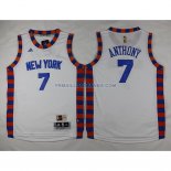 Enfants Maillot Basket New York Knicks Carmelo 7 Blanc