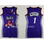 Femmes Maillot Basket Toronto Raptors Mcgrady 1 Pourpre