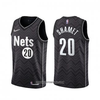 Maillot Brooklyn Nets Landry Shamet Earned 2020-21 Noir