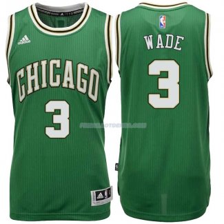 Maillot Basket Chicago Bulls Wade 3 Verde