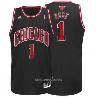 Maillot Chicago Bulls Derrick Rose Retro Noir