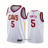 Maillot Cleveland Cavaliers Cavaliers Dennis Smith NO 5 Association 2017-18 Blanc