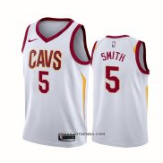 Maillot Cleveland Cavaliers Cavaliers Dennis Smith NO 5 Association 2017-18 Blanc
